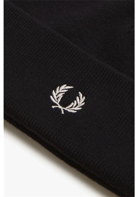 Fred Perry Classic Beanie Black Unisex FRED PERRY | Beanies | C8161-843